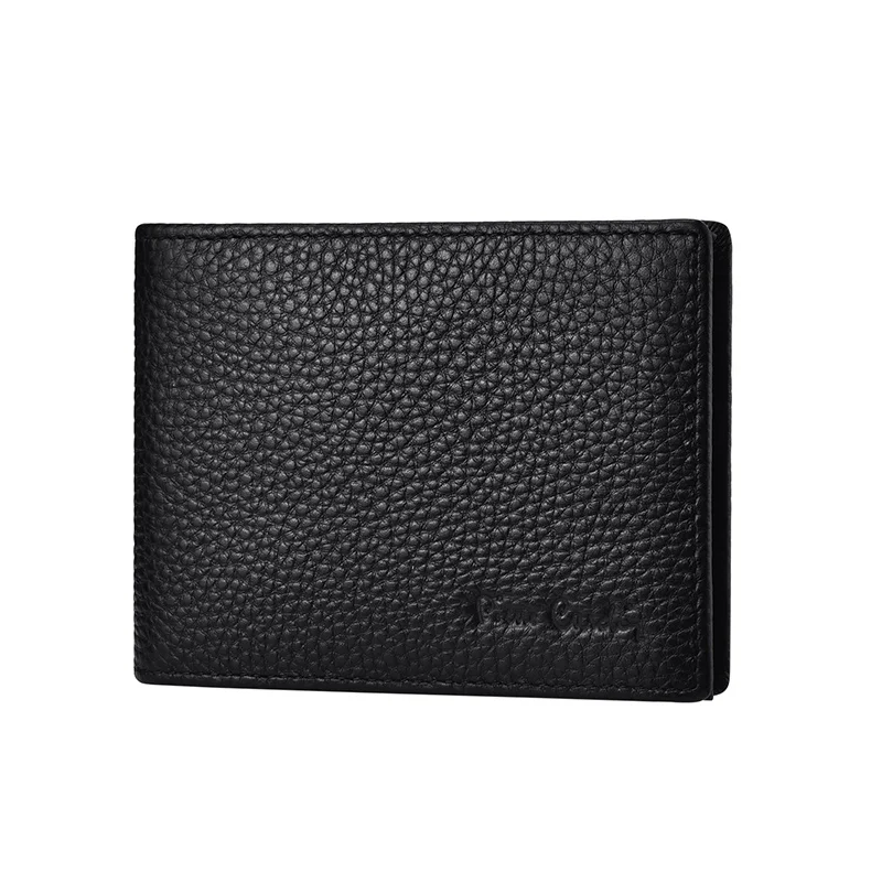 Pierre Cardin 남성용 카드홀더 커머스 패션  가죽 운전면허증 지갑, 다기능 블랙 디자이너 지갑