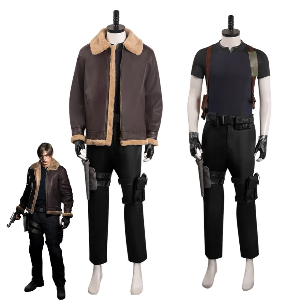 Resident 4 Cosplay León S.Kennedy Evil Remake disfraz de Cosplay
