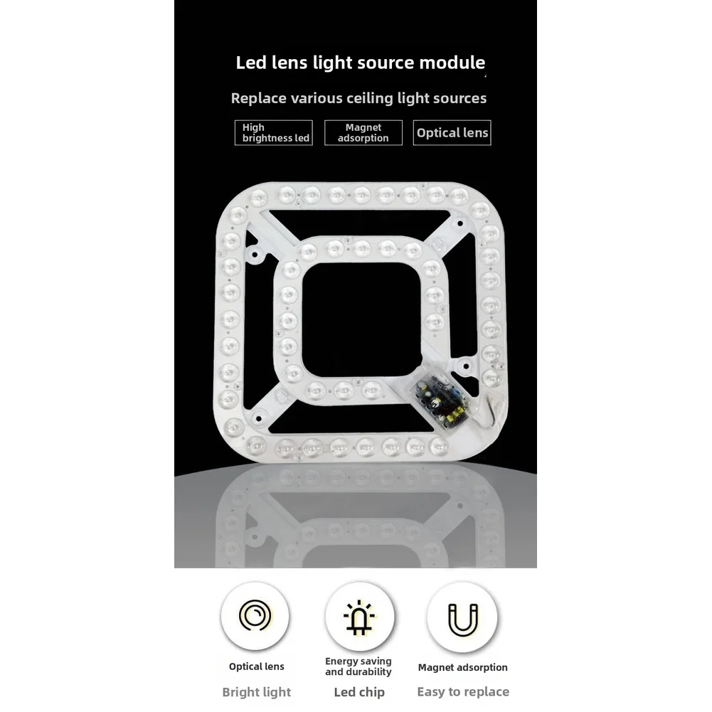 24W LED 팬 라이트 패널 2500lm 매립형 천장용 3가지 색상 모드 4000K 110/220V 빠른 자석식 설치