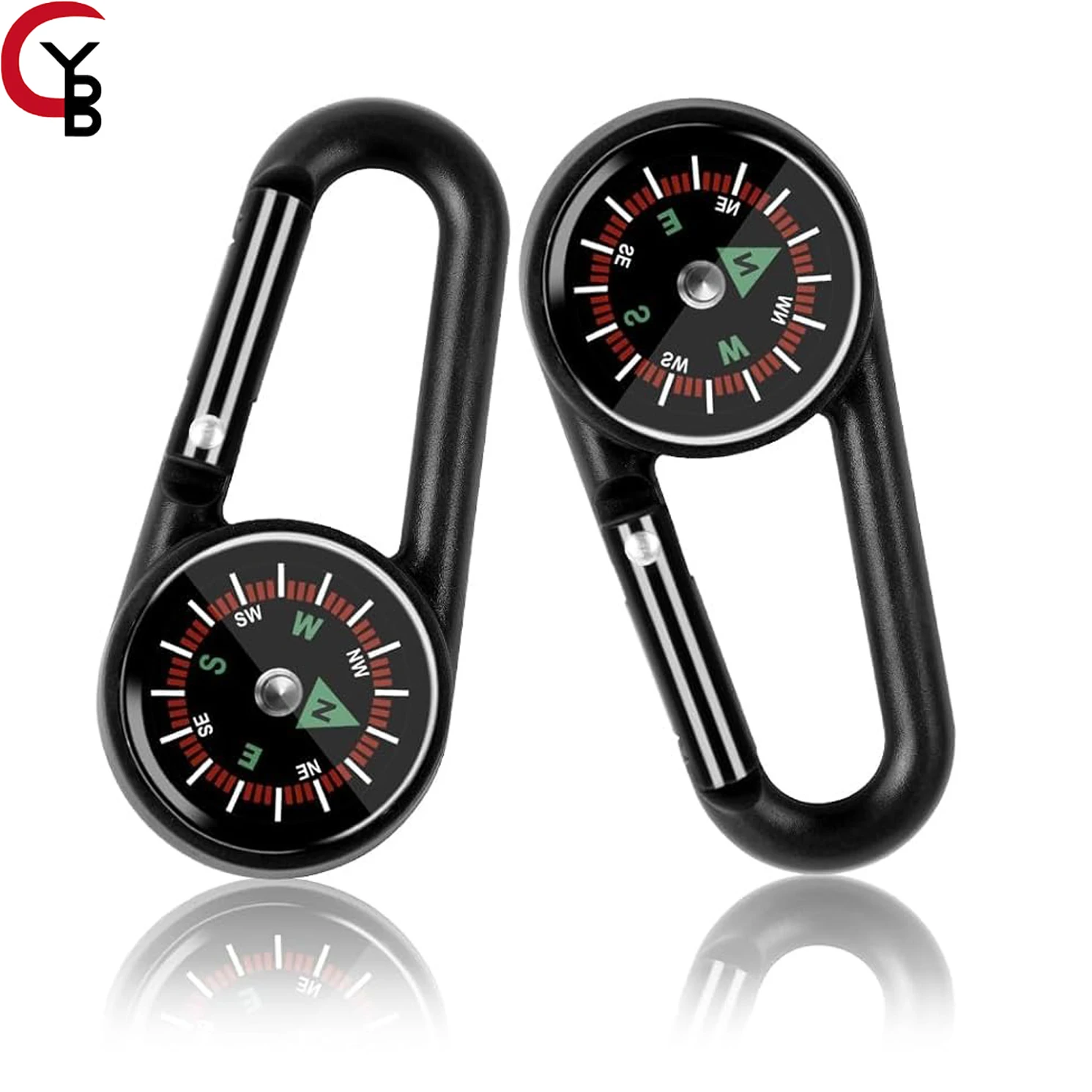 Small Keychain Compasses,Carabiners Bulk Small Pocket Magnetic Keychain Survival Hiking for Kids Outdoor Survival Camping Party