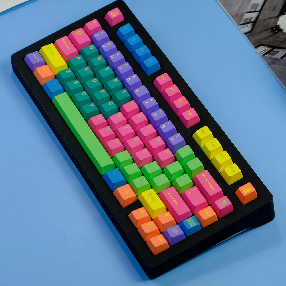 Dye Sublimação Teclado Mecânico Keycap Para Interruptor MX GK61 64 68 75 87 96