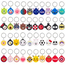 

Cute For AirTags Cover Cute Funny Dog Cartoon Silicone Protection Anti-Lost Protective Case For Apple Locator Tracker Cover