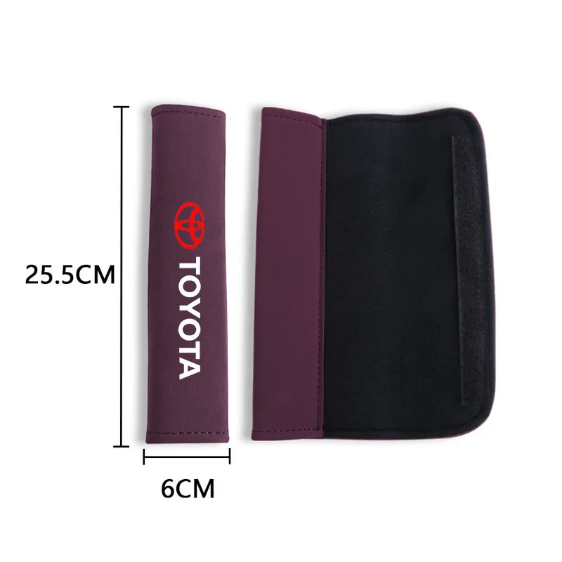 Universal Car Safety Belt Cover Adjustable Seat Belt Cover Shoulder Strap Covers For toyota camry chr corolla rav4 yaris prius