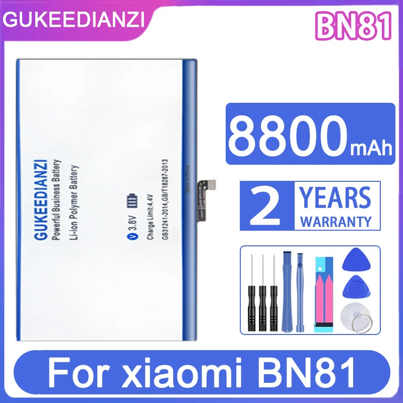 

Сменный аккумулятор GUKEEDIANZI 8800 мАч для xiaomi Mi BN81
