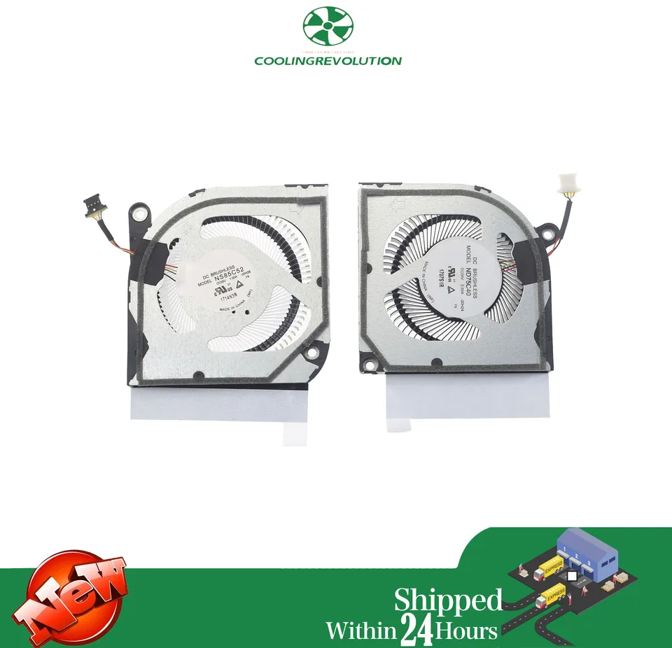 Laptop CPU GPU Cooling Fan ND75C40-20H24 NS85C52-20H25 DC5V 4-Pin