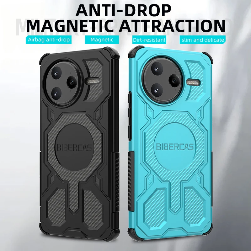 BIBERCAS Armor Shockproof Phone Case - Durable Protective Back Cover