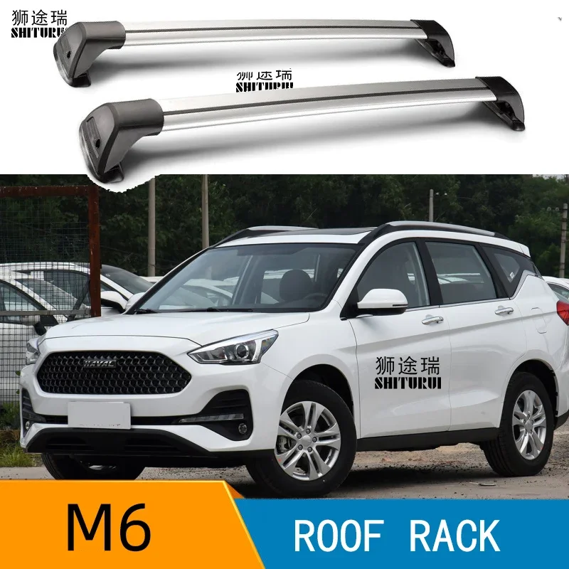 

SHITURUI For HAVAL M6 2017 2018 2019 + Serultra quiet truck roof bar car special aluminum alloy belt lock