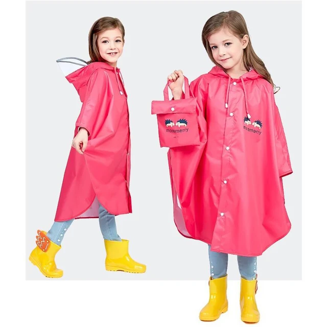 Chubasqueros para niños y niñas, chaqueta impermeable de dibujos animados,  dinosaurio, ropa de lluvia para niños, poncho de lluvia, talla M, 3-4 años
