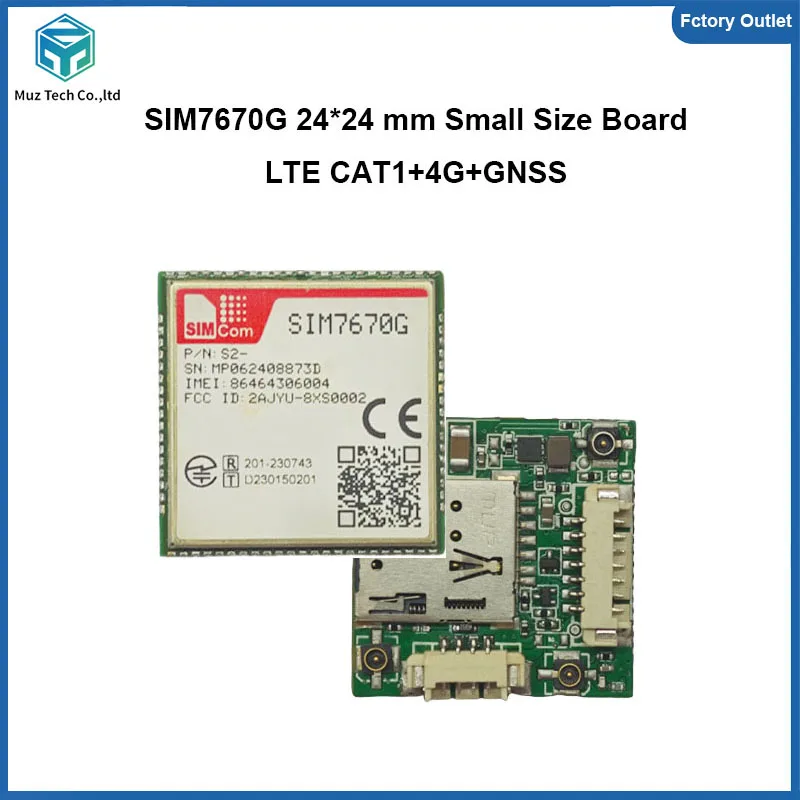 Placa de desarrollo SIMcom SIM7670G SIM7672G, módulo LTE CAT1, placa ...