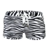 Mens Zebra Stripes Swimming Swim Trunk Shorts Drawstring Elastic Waistband Beach Sport with Pockets Swimwear 1