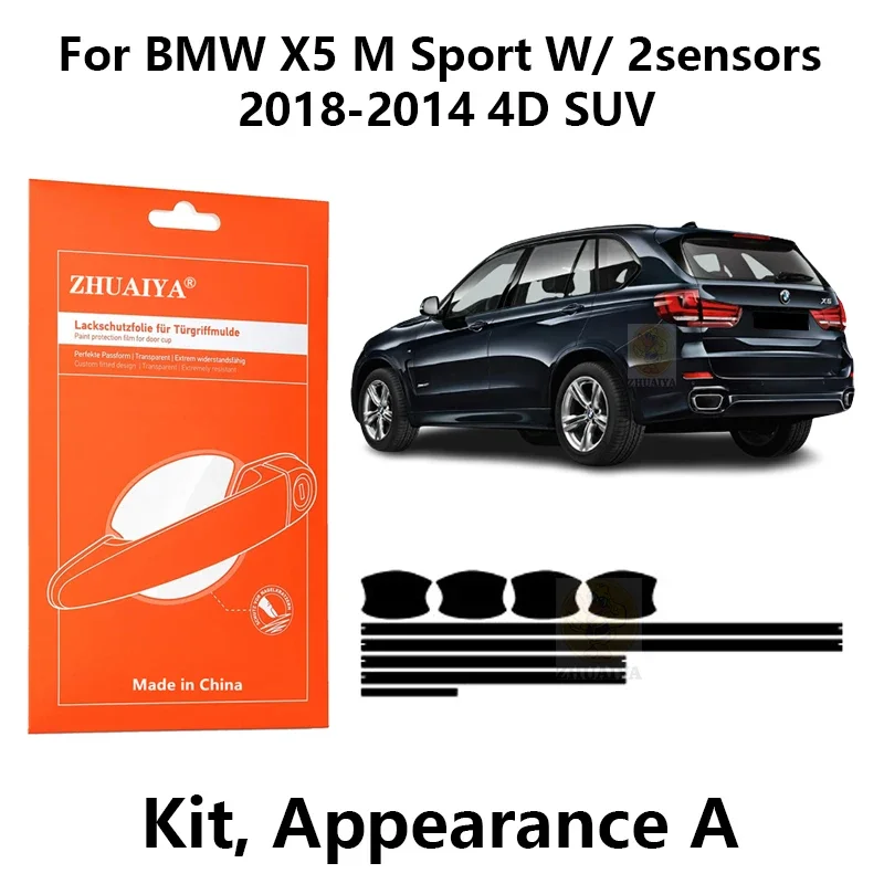 

Защитная пленка ZHUAIYA для красок дверной ручки, ТПУ PPF для BMW X5 M Sport W/ 2sensors2018-2014 4D SUV