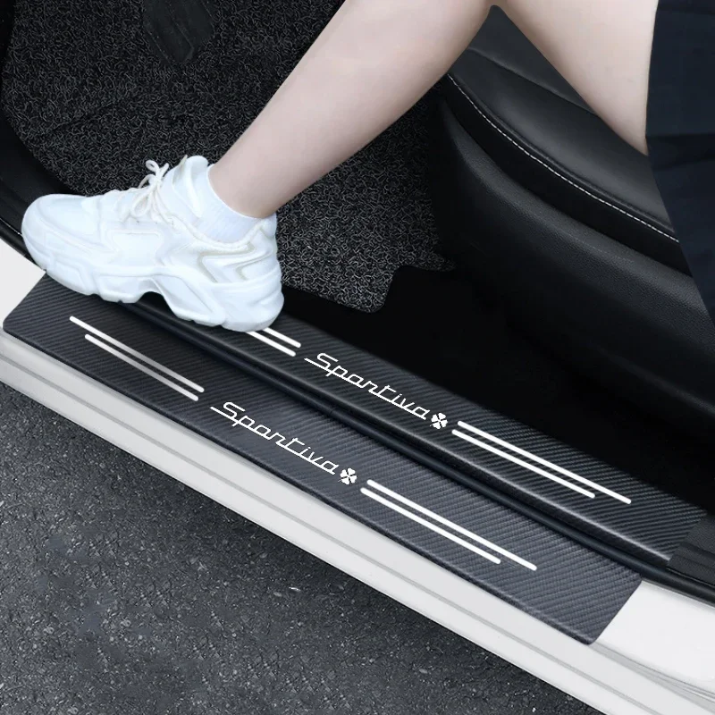 

Полоски на порог двери автомобиля, наклейки на порог, Накладка на порог, наклейка на задний багажник, пленка против царапин, наклейка для украшения логотипа Alfa Romeo Spantiva