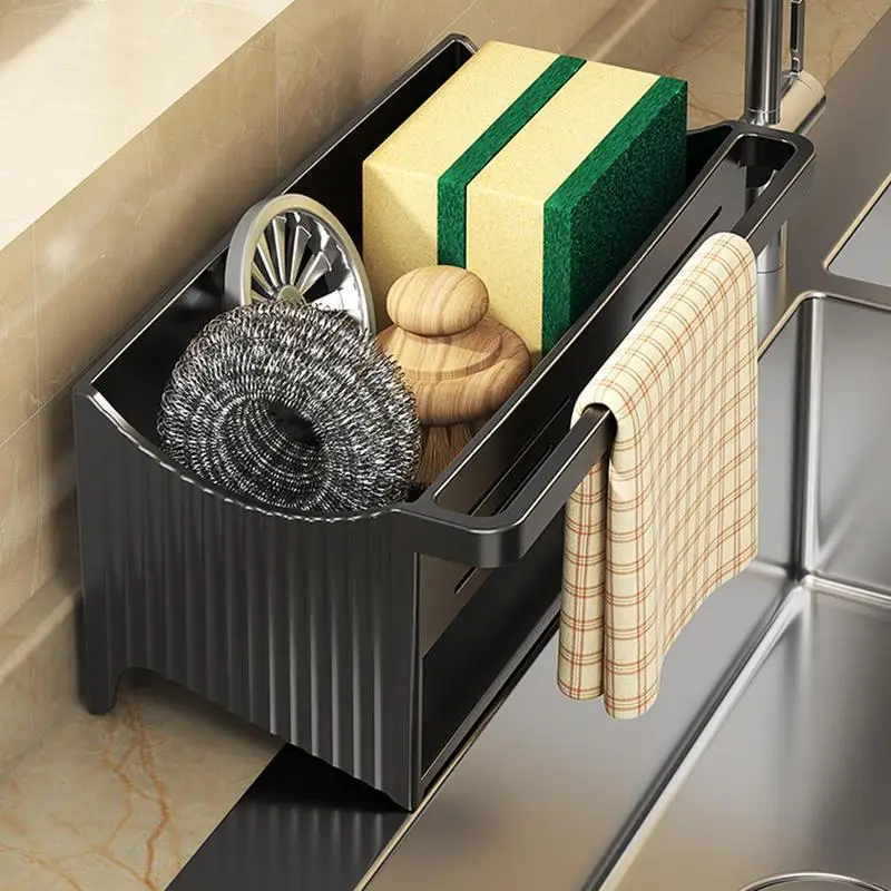 

Sponge Holder kitchen Sink Drain Rack Dish Sponge Holder Countertop Sink Tray Drying Rack Self Drain Dish Sponge Holder