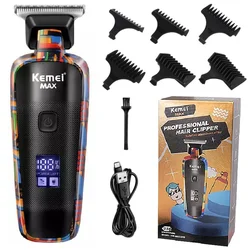 Men's Electric Grooming Kit: Rechargeable Hair & Beard Trimmer, Clipper, Shaver, and Body Trimmer (Km5090 With box)
