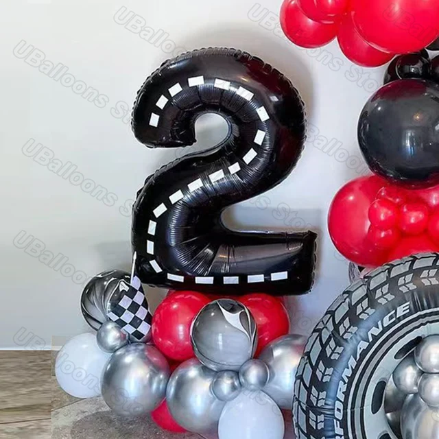 40인치 레이스 카 생일 풍선