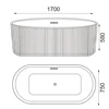 Acrylic Bathtub Modern Design Freestanding Bath Tub White Free Standing Alone Soaking Whirlpool Tubs 5