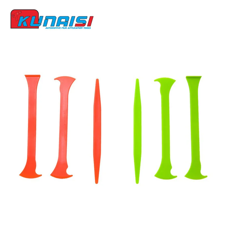Vinyl Car Wrap Tool 3Pcs Car Styling Stick Squeegee Window Tinting Kit Corner Scraper Curves Slot Tucking Tools Gap Film Cutter car wrapping tools,window tinting squeegee,vinyl squeegee,window tint squeegee,automotive film tools