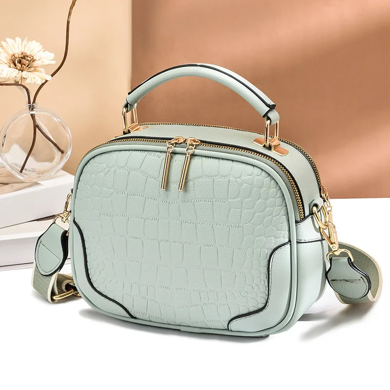

2022 Summer New Simple Fashion Plaid Women's Small Square Bag Fashion Handheld One Shoulder Crossbody Bag