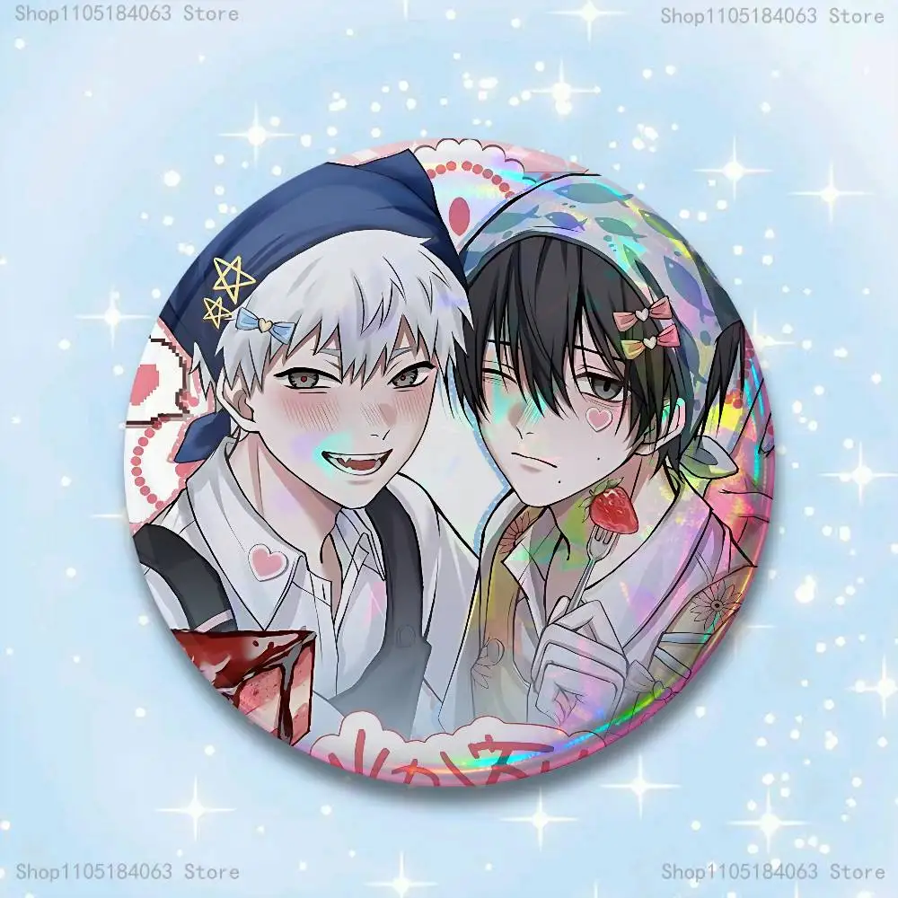Die S-Summer H-Hikaru Died Abzeichen 25 32 44 58 75 mm runde Cosplay Pin Bag Decor Fans sammeln Freunde Geschenke Brosche Souvenir – Detail 6