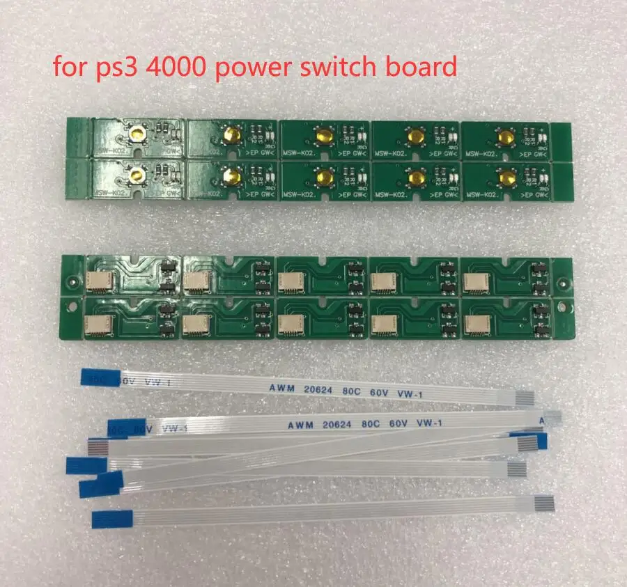 

Бесплатная доставка 50 шт./лот для ps3 super slim 4000 плата включения/выключения питания с гибким кабелем 6 контактов