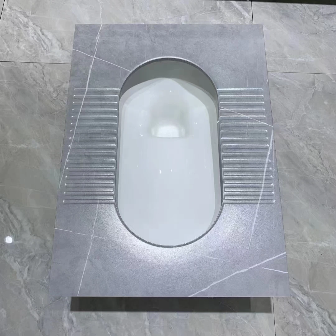 Good quality bathroom sanitary ware toilet bowl bathroom wc sintered stone marble squatting wc pan toilets 5