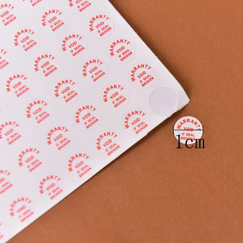 Warranty Void If Damaged - Security Seal Stickers (208 pcs)