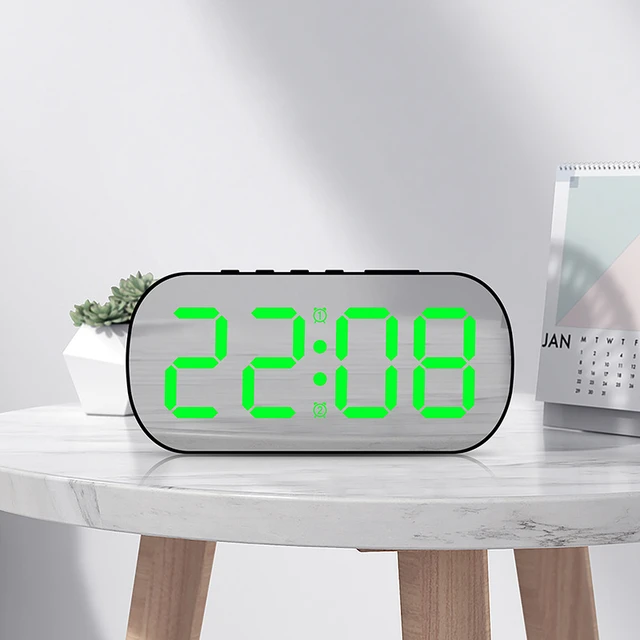 Einfache ins wind led digital anzeige elektronische uhr home smart