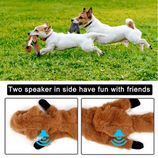 No Stuffing Dog Toys,5 Pack Squeaky Dog Toys,Soft Plush Dog Toys for Small Medium Large Dogs,Anti Demolition Home,Anti Boredom 4