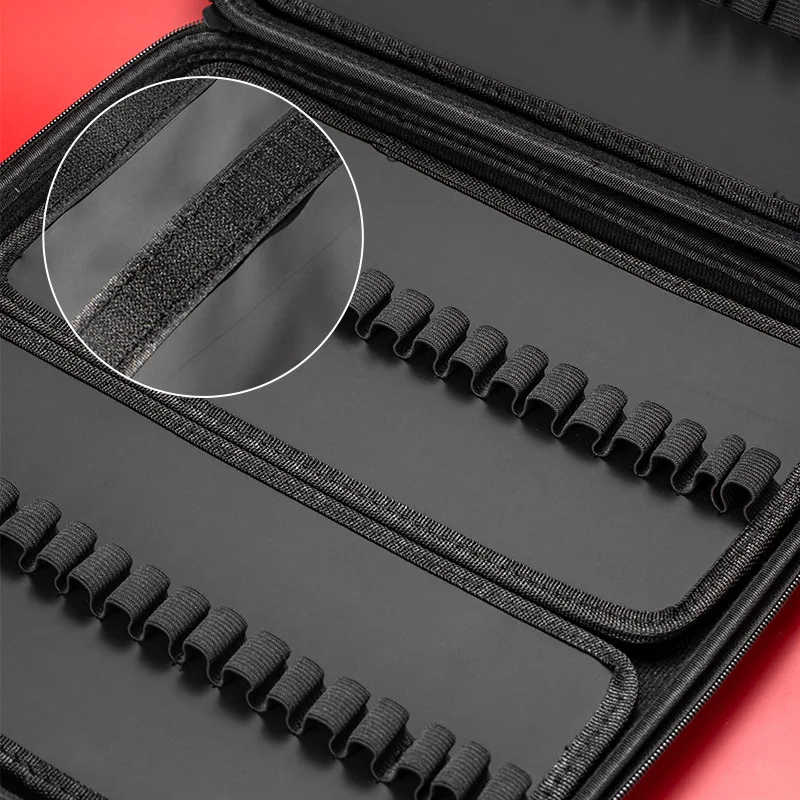 Uni Portable Handbag for Posca PC-1M/3M/5M/8K/17K Markers, Practical Folding Zipper 24/36/48/72/138 Slots Storage Case, NO PENS