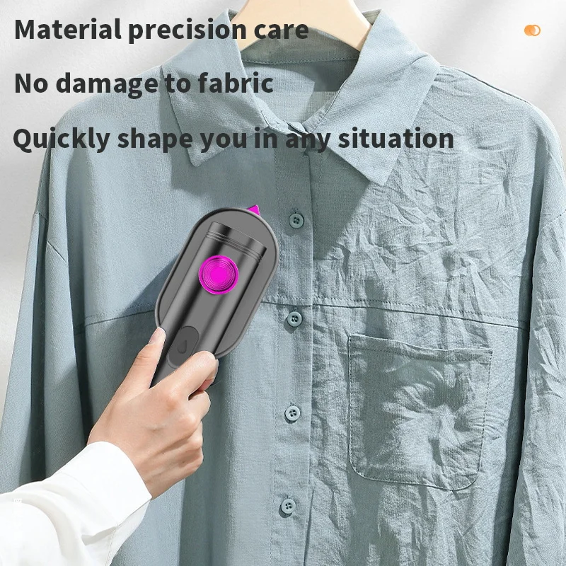 Portable Mini Steam Iron For Clothes Foldable Handheld Electric Ironer Wet Dry Garment Steamer Ironing Machine Travel Home Appli