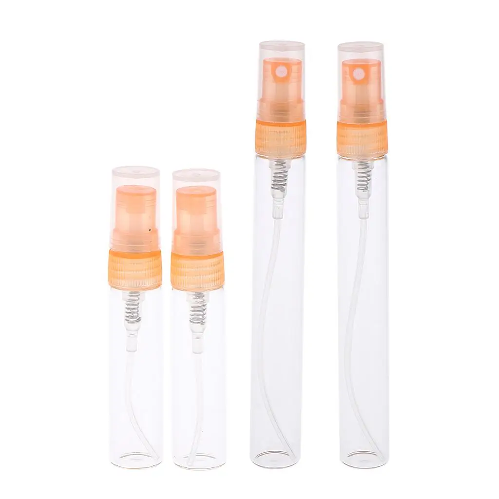 리필 가능한 유리 향수 분무기 5ml 10ml 펌프 병 소형 스프레이 바이알 에센셜 오일 여행용