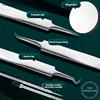 Lanjinglin 1 Set Professional Tweezers Kit /Acne Remover Needles Face Skin Care Cleaner Removal Beauty Makeup Tools 3