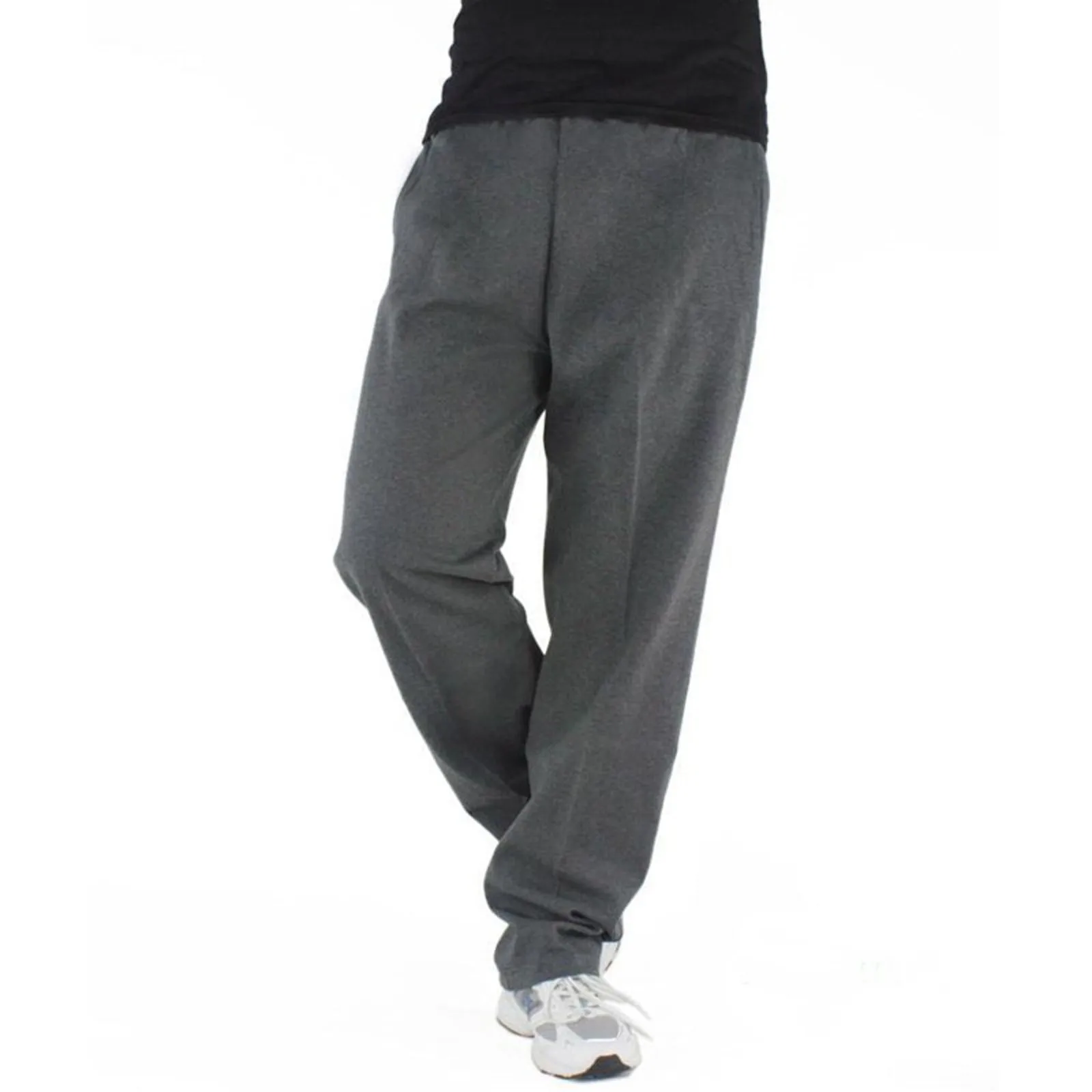 

Solid Color Sweatpants Sportswear Jogging Bottoms Casual Korean Fashion Joggers Men'S All-Match Loose Trousers Pantalones