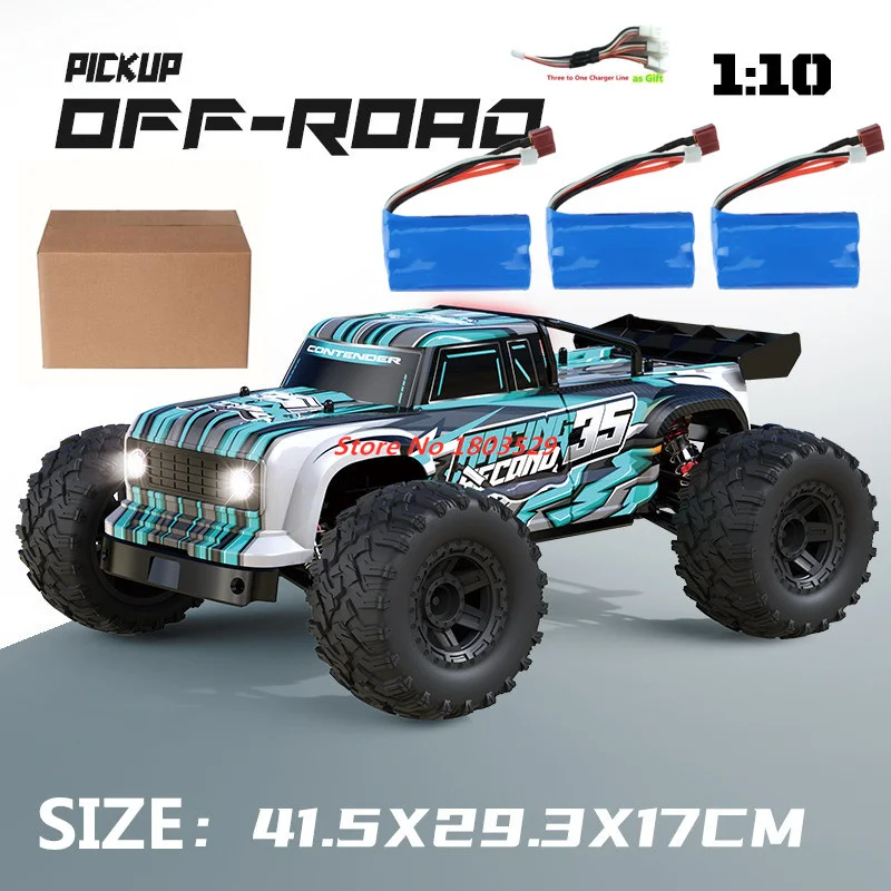 Update 70KM/H High Speed RC Racing Car Retrofit Electric 2.4Ghz 1:10 Scale 4WD RC Truck  4WD Shock Absorber Off Road Vehicle Toy 6