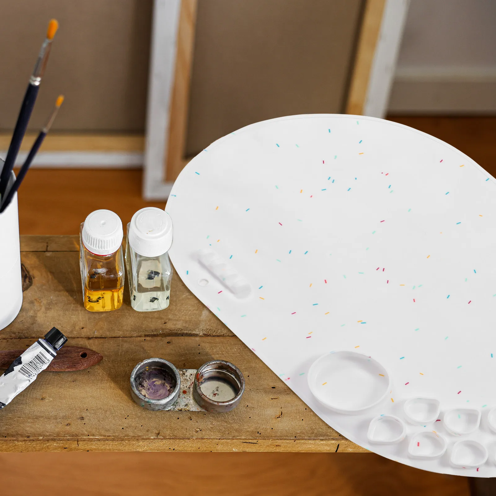 DIY 공예용 실리콘 페인팅 매트, 논스틱 내열성 유연 아트 매트 (수채화, 레진, 폴리머 클레이, 쥬얼리용)
