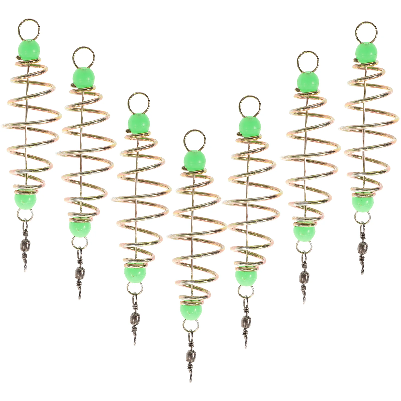 

24 Pcs Bracket Spring Bait Fishing Catfish Method Feeder for Carp Carbon Steel Lure Cage