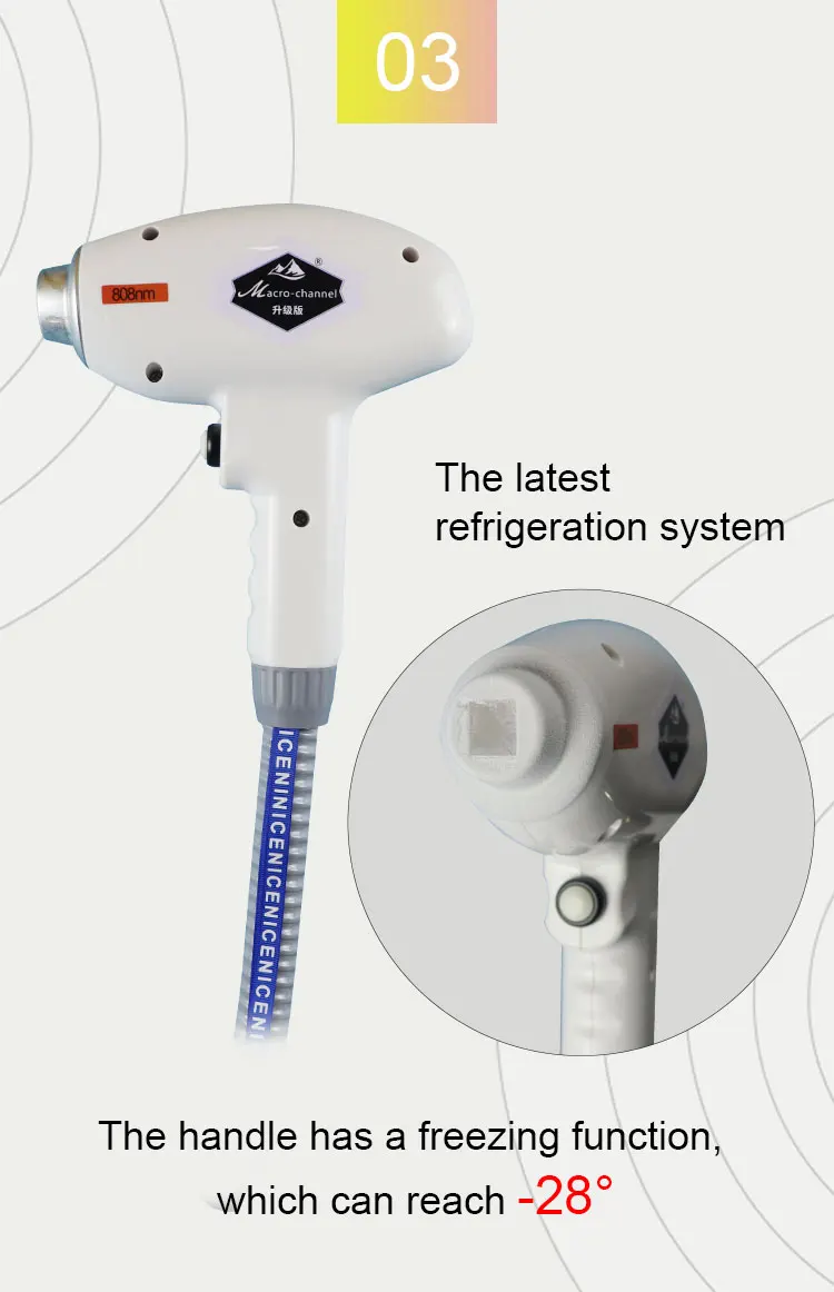 Best 808nm Diode Laser Hair Removal Machine ICE Skin Rejuvenation 755 808 1064 Hair Removal Laser Permanent Machine