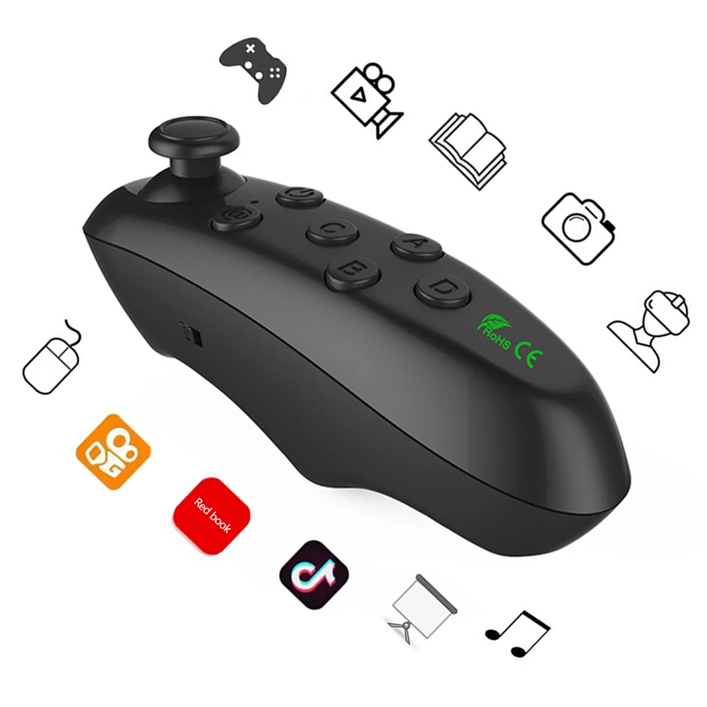 Wireless Bluetooth Remote Control for VR Glasses and Smartphone Gaming