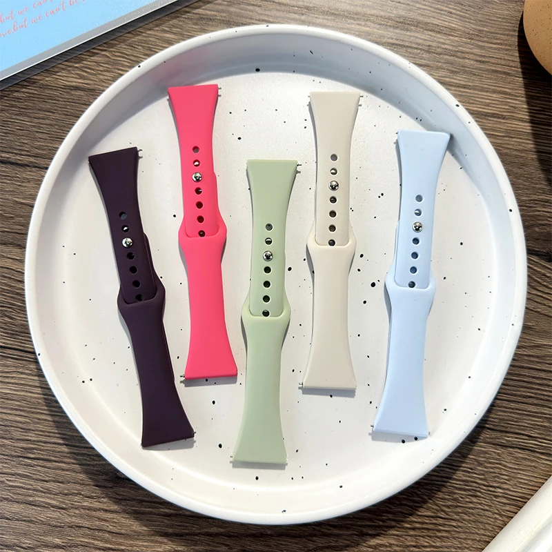 18mm 20mm 22mm Slim Strap für Samsung Galaxy Uhr 7/6/5/pro/4 Silikonarmband Huawei Uhr GT 4-2e-3-3 pro 46mm Uhrenarmbänder – Detail 1
