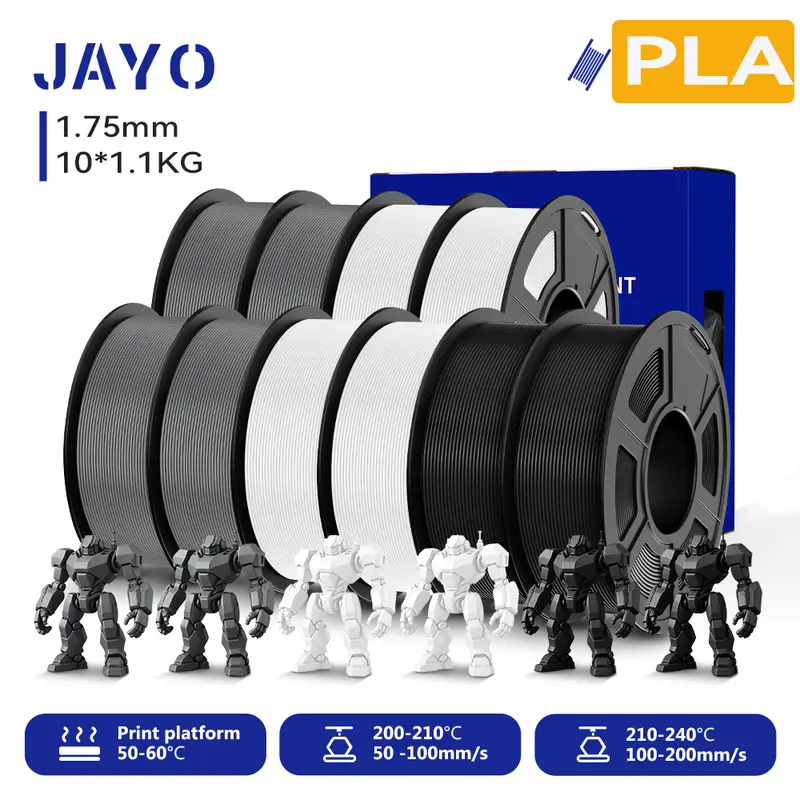 JAYO 3D Printer PLA/PLA Meta/PETG/PLA PLUS/PLA Matte Filament 1.75mm 9/10 Rolls 3D Printing Materials for 3D Printer&3D Pen - Image 28
