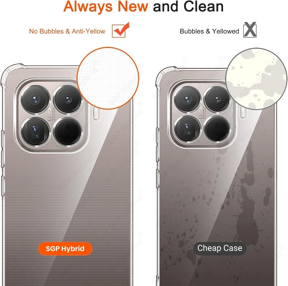 Crystal Clear Silicone Airbag Shockproof Case