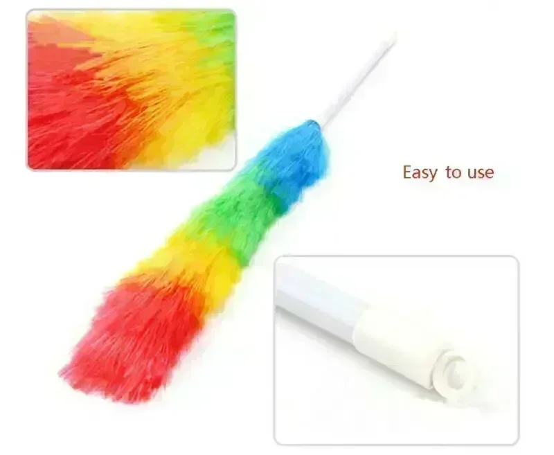 Microfiber Dusting Brush Rainbow Feather Duster Air-condition Household Furniture Cleaning Accessories Dust Brush feather duster,microfiber duster brush,microfiber dust brush