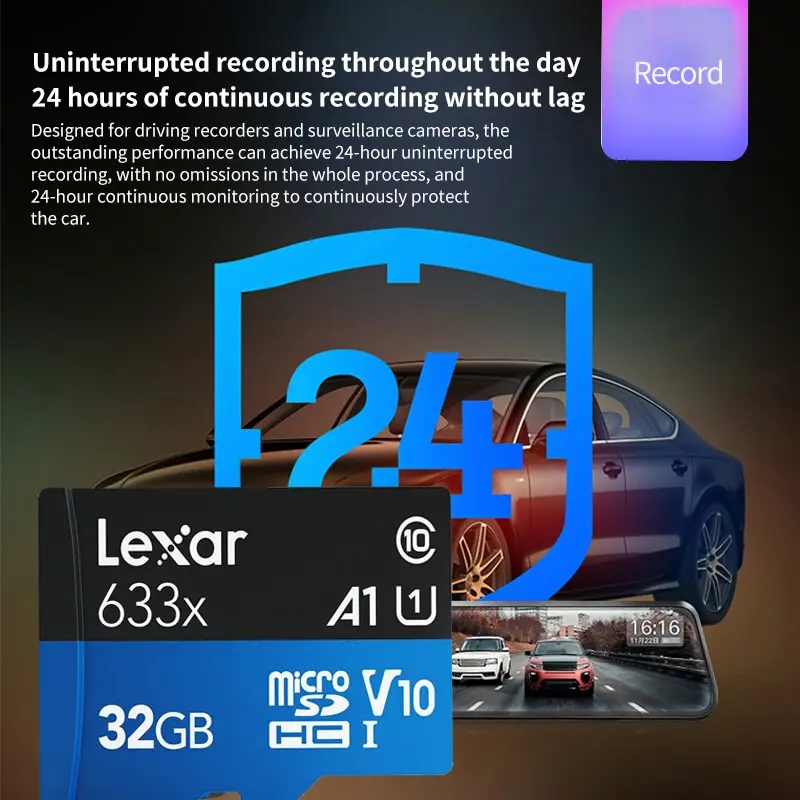 Lexar ޴  ÷ TF ī, ޸ ī, 32GB, Class10, MicroSD U1 A1 V10