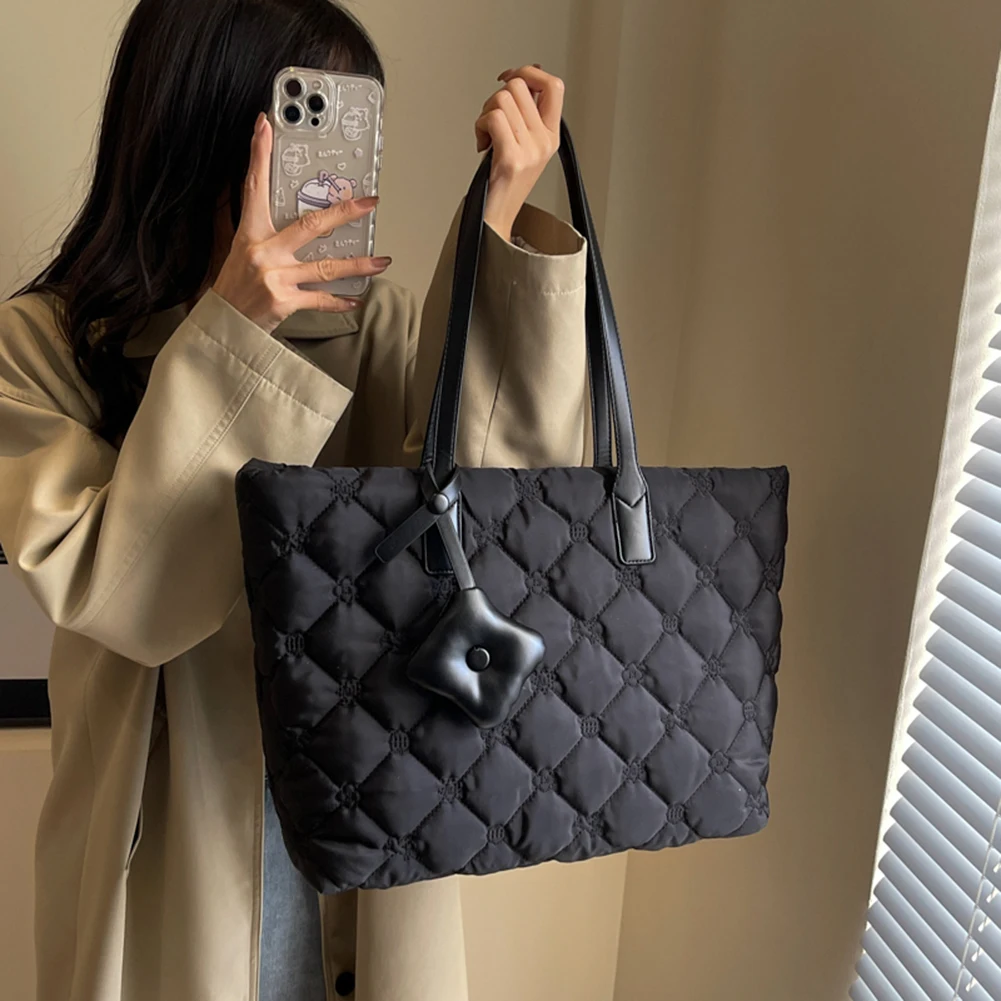 Quilted Tote Bag, Diamond Quilted Bag - Etsy