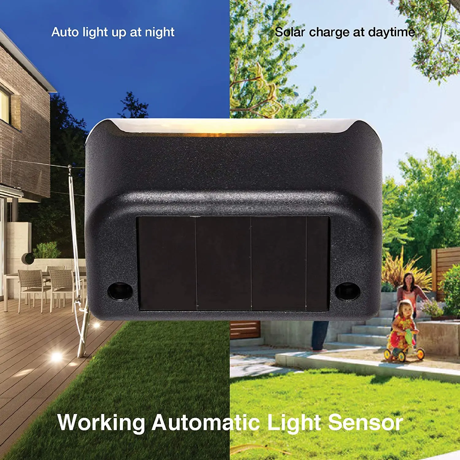 Intelligent light Sensing Step Light Solar Deck Light Path Staircase Lights Outdoor Led Solar Lamp Park Path Corridor Lamp Decor 4