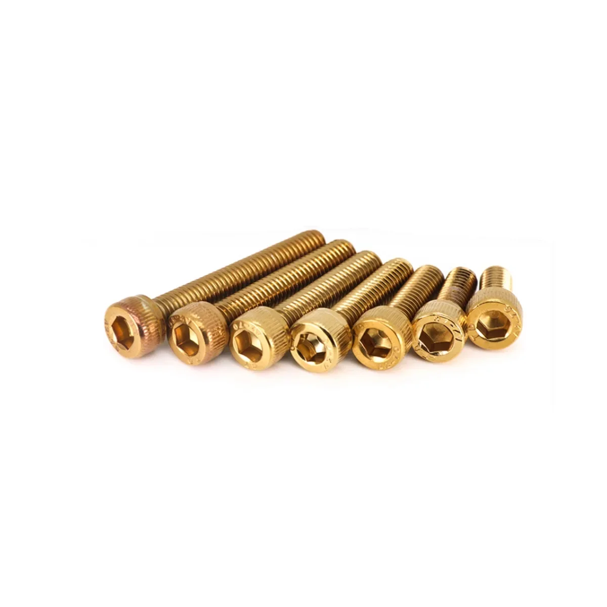 

304 Stainless Steel Cup Head Hex Screw / Titanium Golden Cylindrical Head Bolt
