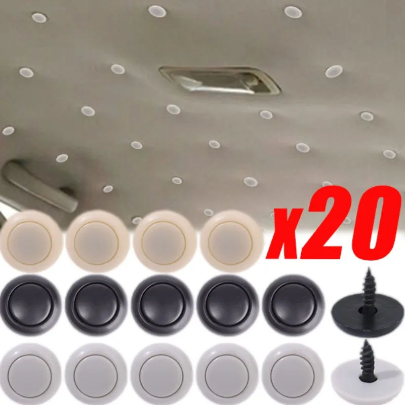 

Car Ceiling Buckles Fixing Clips Car Interior Roof Plastic Screw Caps Rivet Fixer Cap Retainer Fastener Buckle Auto Accessories