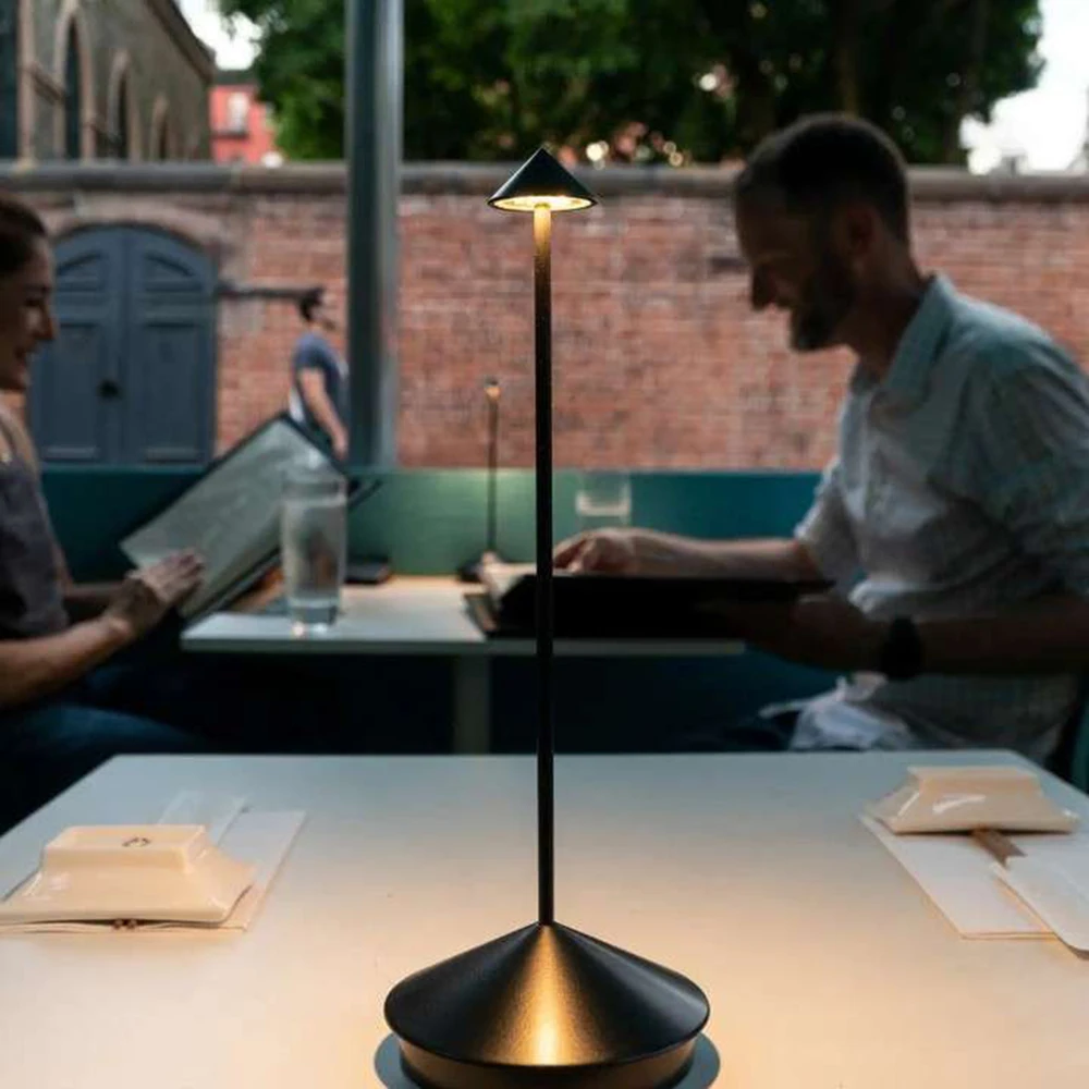 Lรขmpada de mesa recarregรกvel criativo jantar toque led hotel barra cafรฉ pina pro candeeiro de mesa lampada da tavolo decorativo