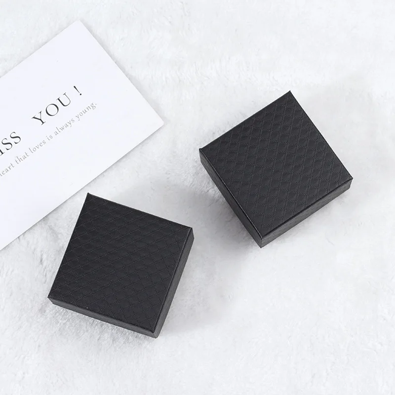 7*7cm Black Jewelry Box for Gift Boxes Necklace Boxes Bracelet Display Necklace Box Earrings and Ring Jewelry Packaging - Image 3