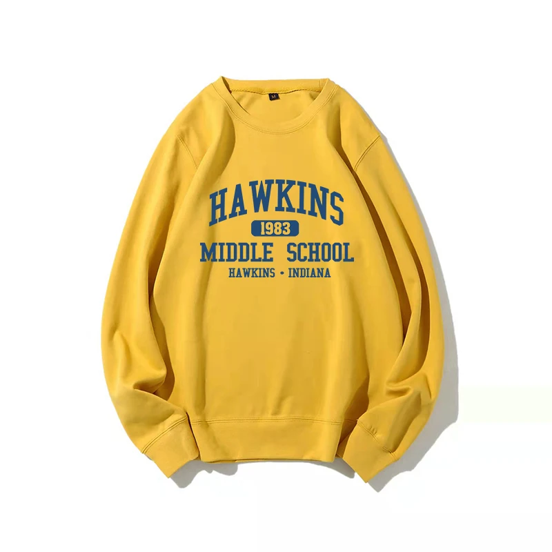 Cozy Long Sleeve Hoodie with Stranger Things Print Unisex Casual Sweatshirt Comfortable and Stylish for Relaxing or Daily Wear 4